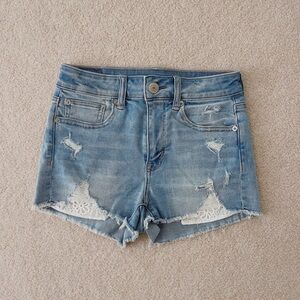 American Eagle High Rise Jean Shorts